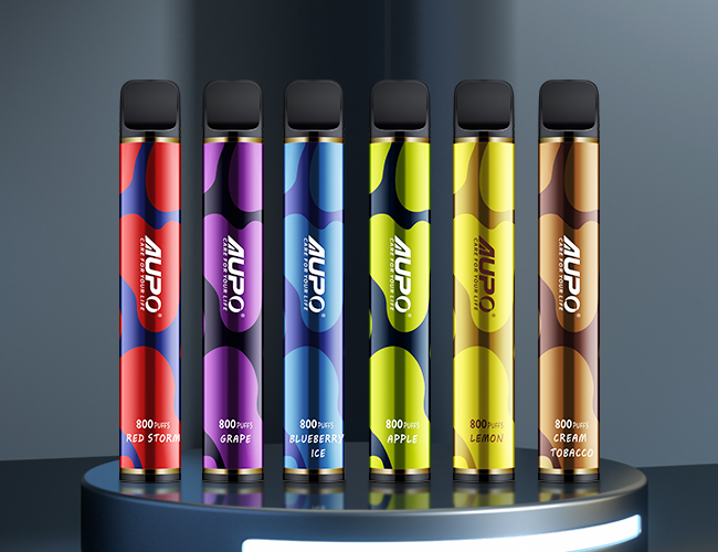 لوازم قلم یکبار مصرف سیگار الکترونیکی AUPO 800 puffs 16 flavors