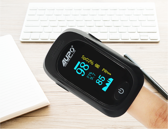 OLED-TFT-Display 8 Sekunden schnelles digitales Spo2 PR Fingerspitzen-Pulsoximeter