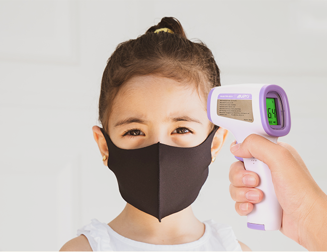 прецизен IR сензор цифров инфрачервен термометър за чело за бебе